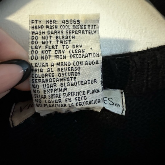 Victoria Jones VTG Jungle African Safari Animal Beaded Embroidered Sweater LG - Picture 7 of 15